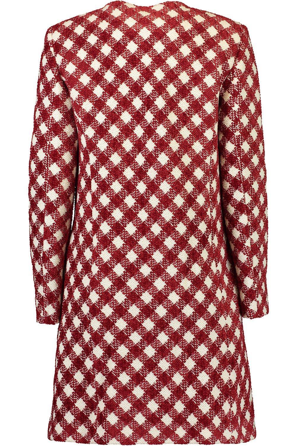 Three Quarter Sleeve Check Jacket - Image 5