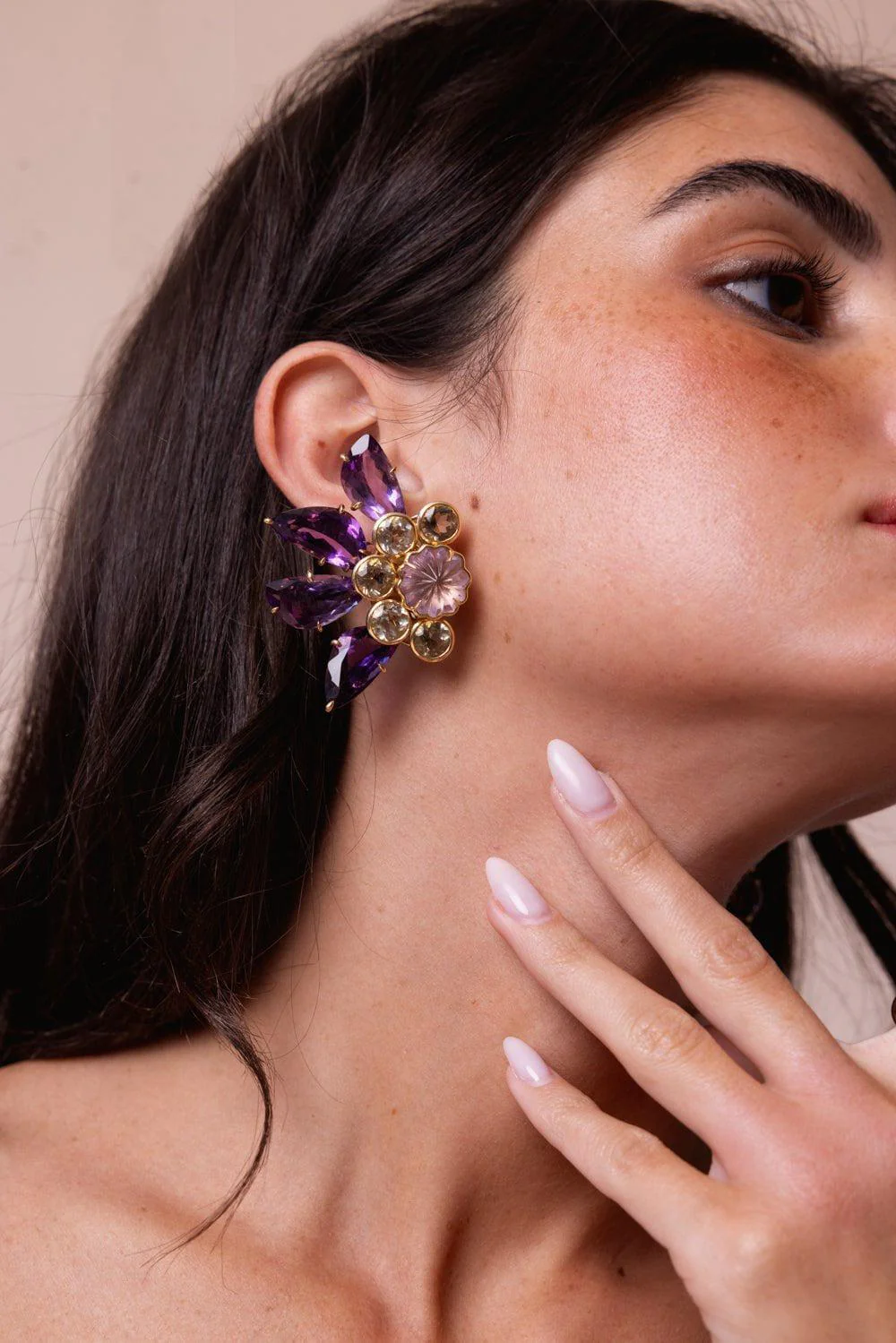 Amethyst Citrine Earrings - Image 4