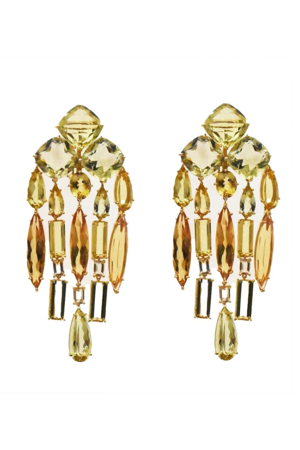 Citrine Chandelier Drop Earrings