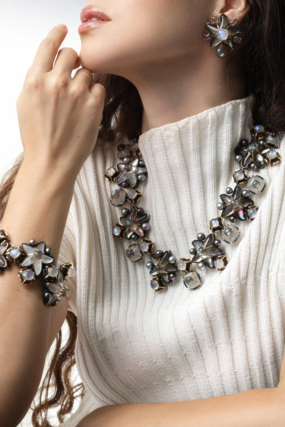 Star Moonstone Necklace - Image 3