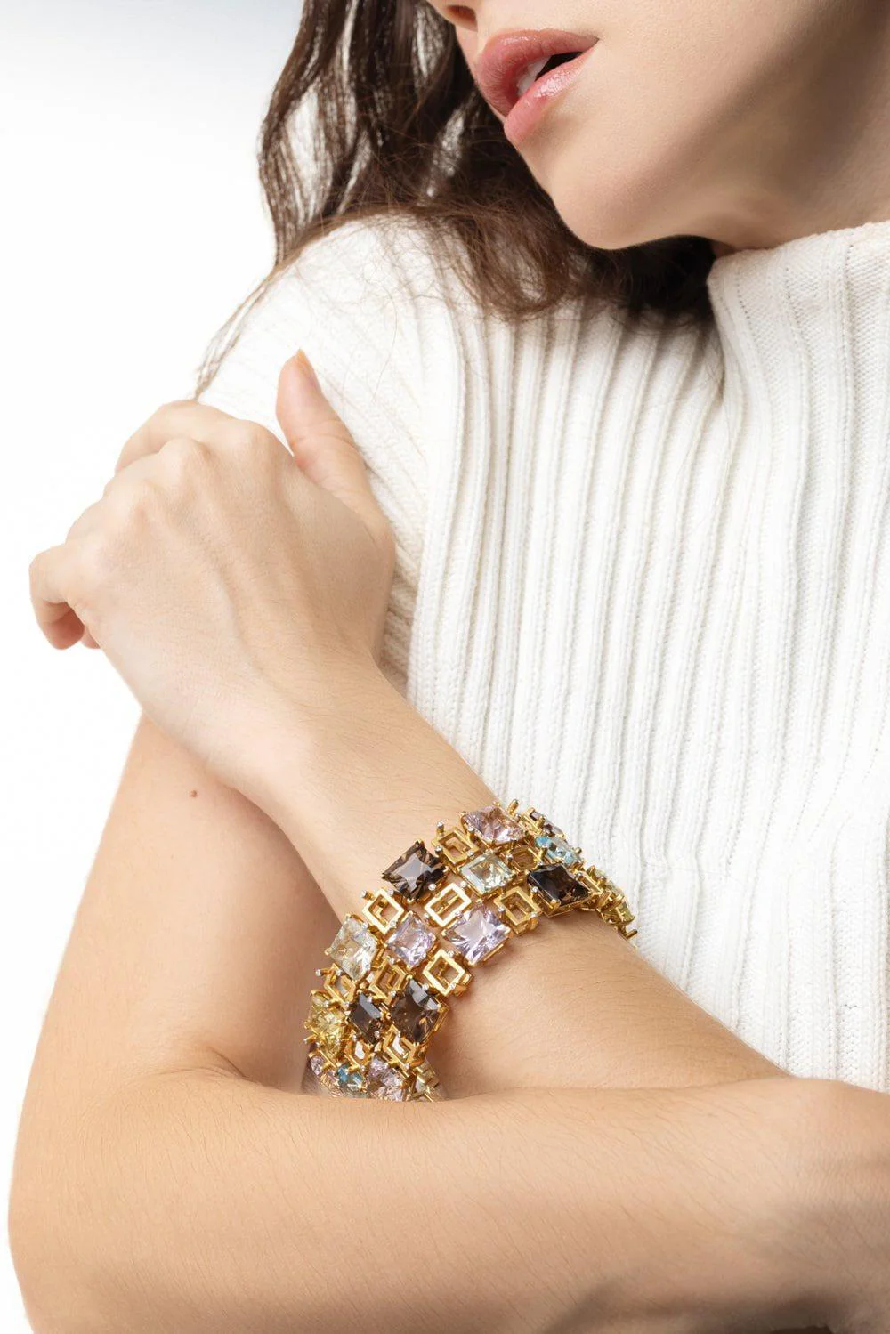 Topaz Amethyst Quartz Bracelet - Image 3
