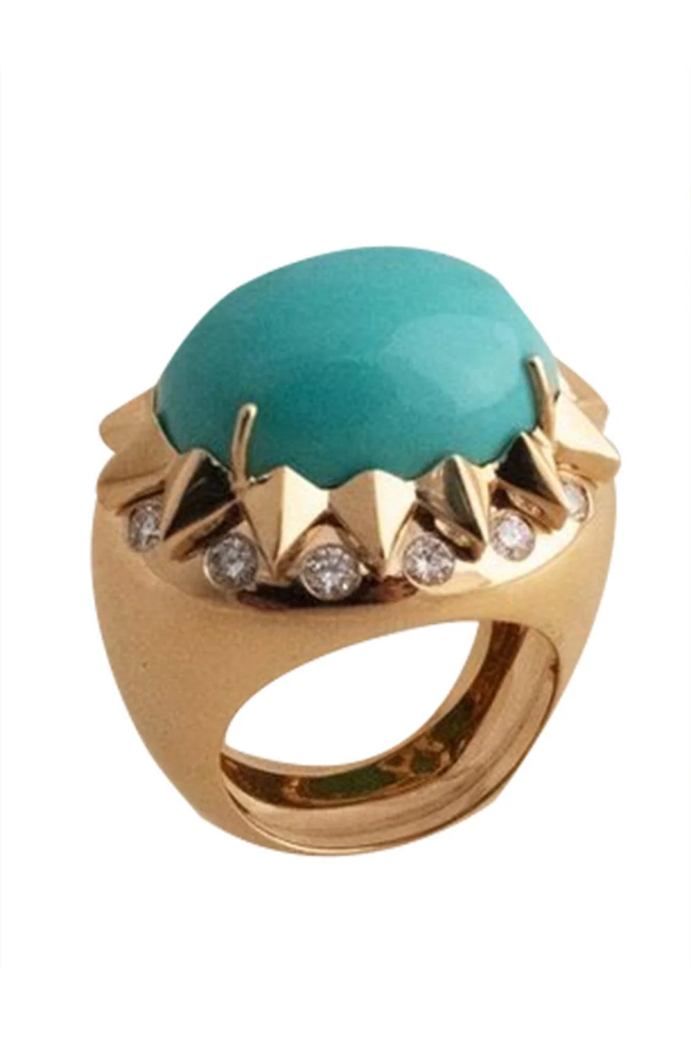Turquoise Diamond Ring
