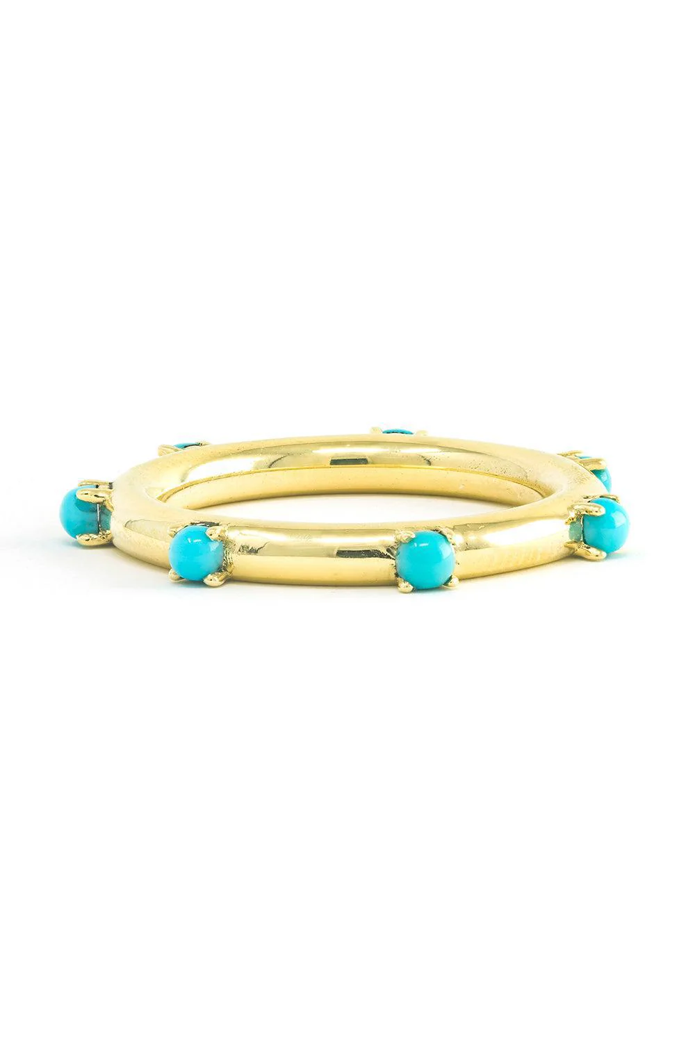 Turquoise Polka Dot Ring
