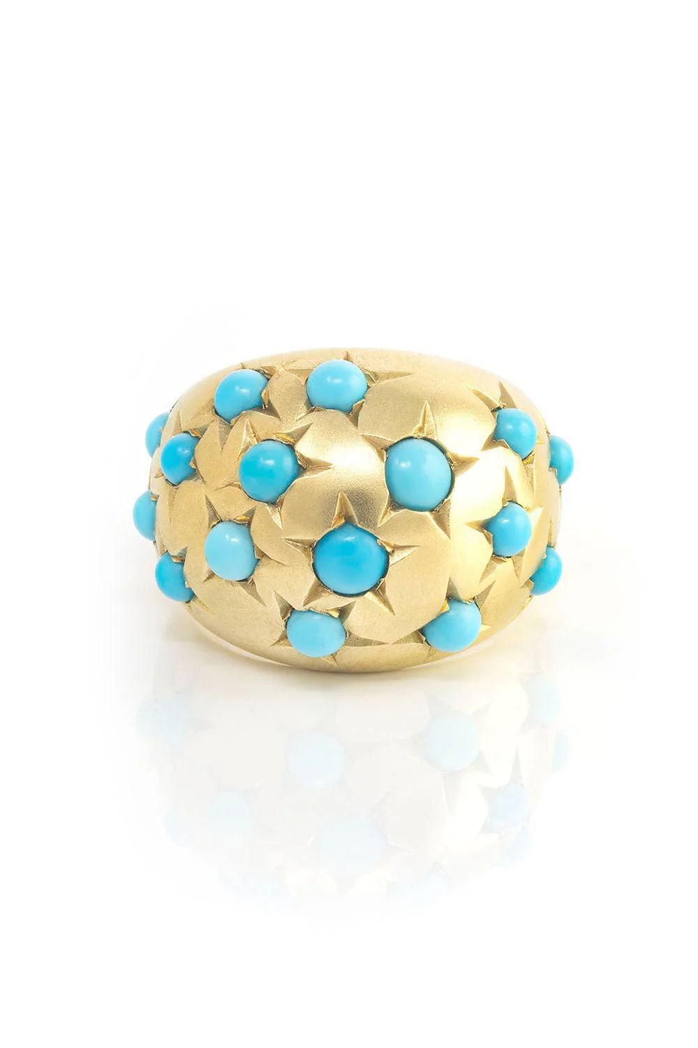 Turquoise Stardust Dome Ring