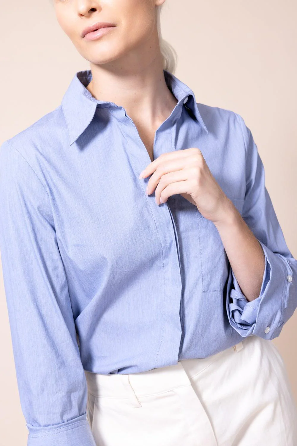 Boyfriend Shirt - Indigo Melange - Image 4