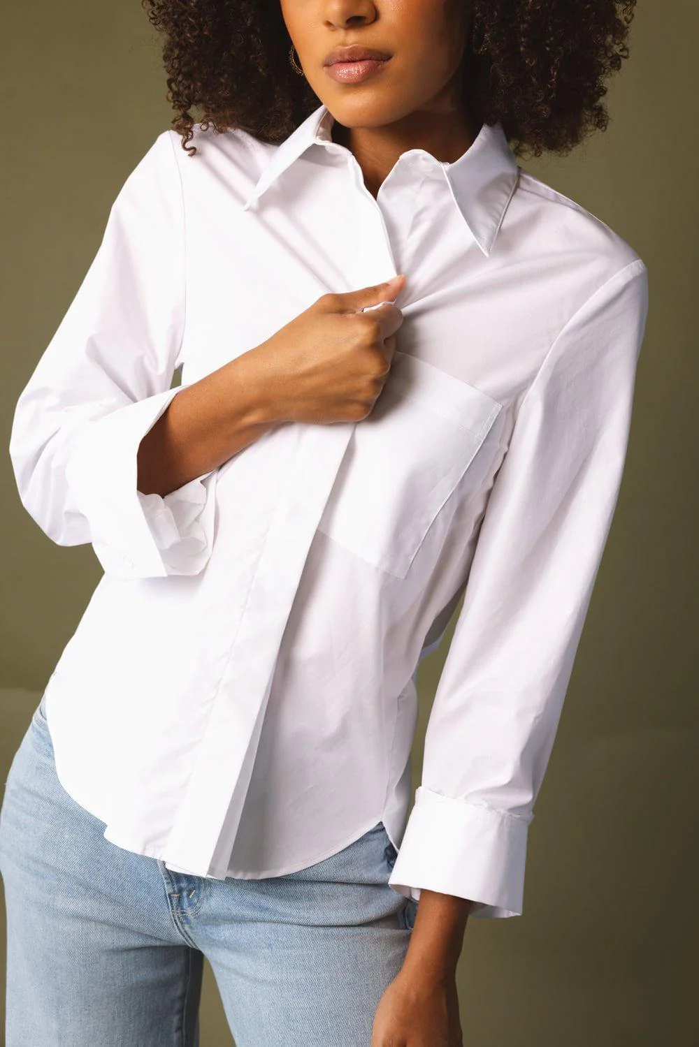 Boyfriend Shirt - White - Image 3
