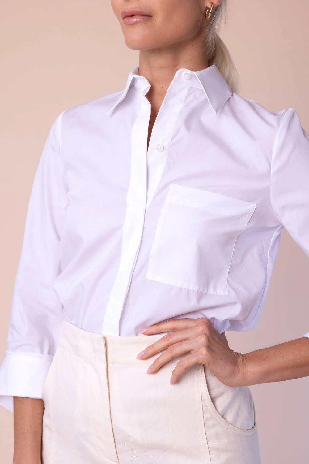 Boyfriend Shirt - White - Image 2