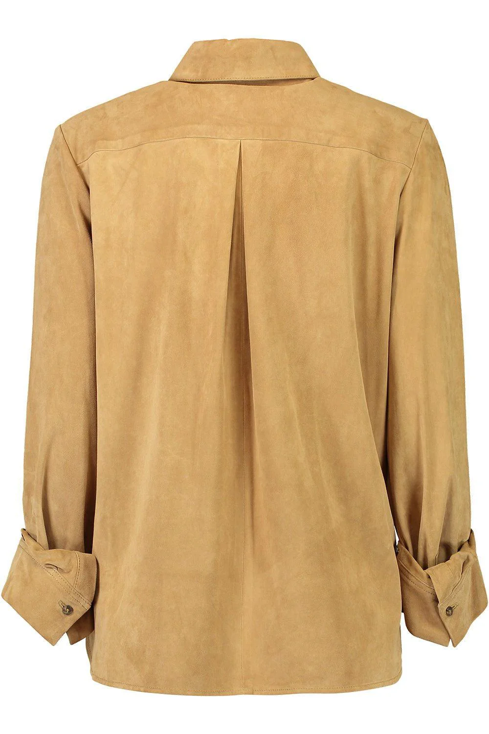Boyfriend Suede Shirt - Tobacco - Image 6