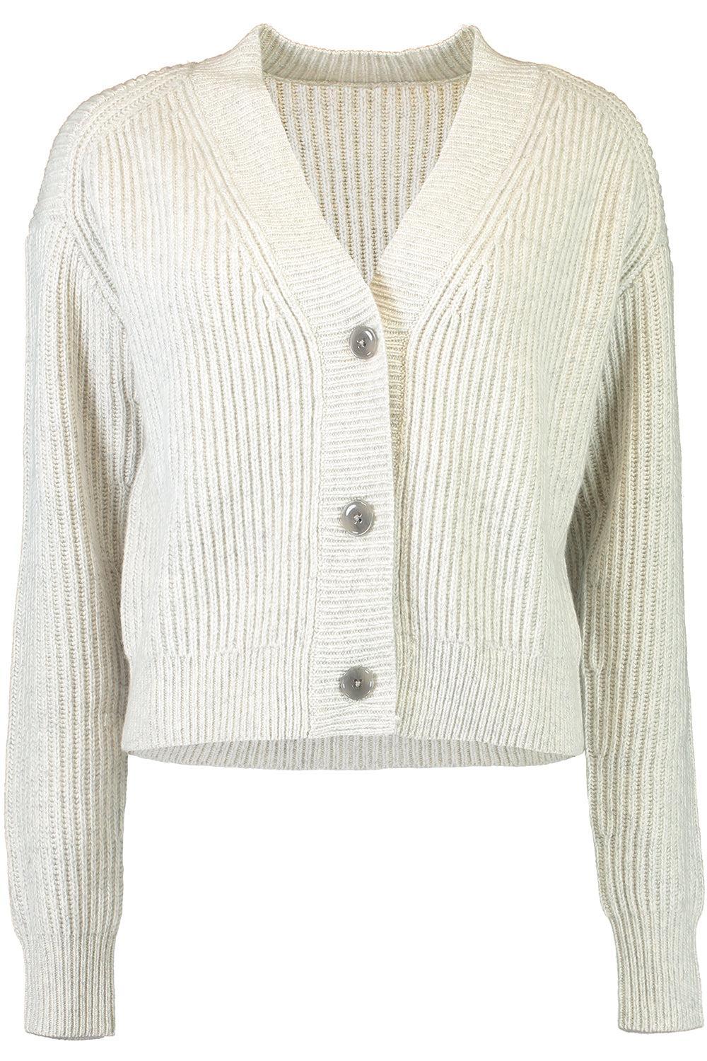 Button Front Cropped Cardigan