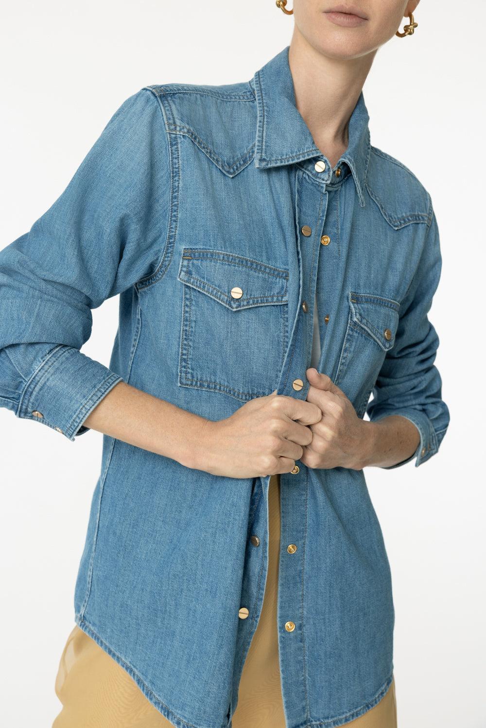 Cowboy Take Me Away Denim Shirt - Image 3