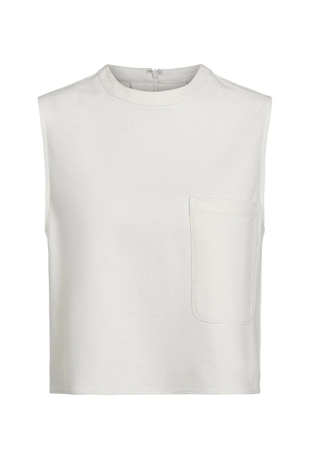 Cropped Muscle Tank - Bone