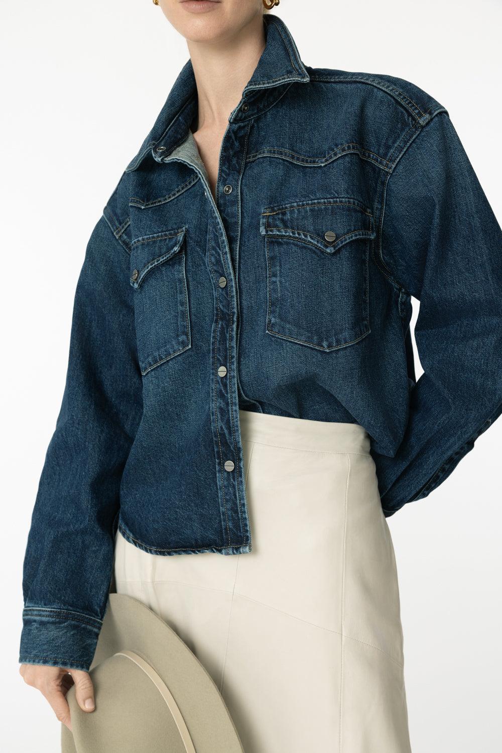 Cropped OG Denim Shirt - Image 3
