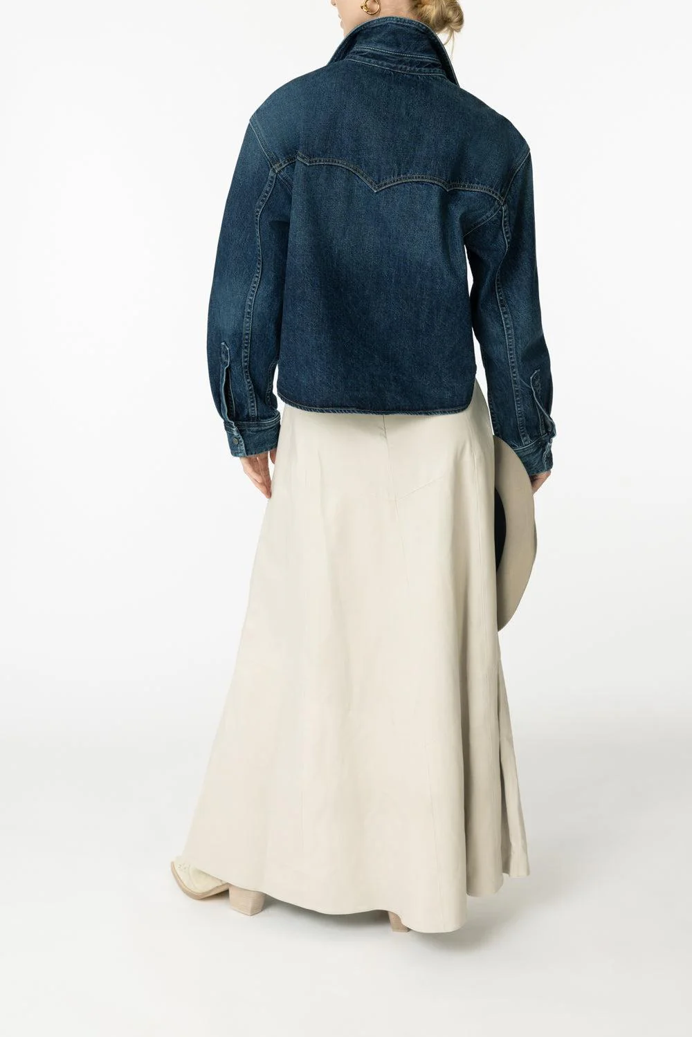 Cropped OG Denim Shirt - Image 4