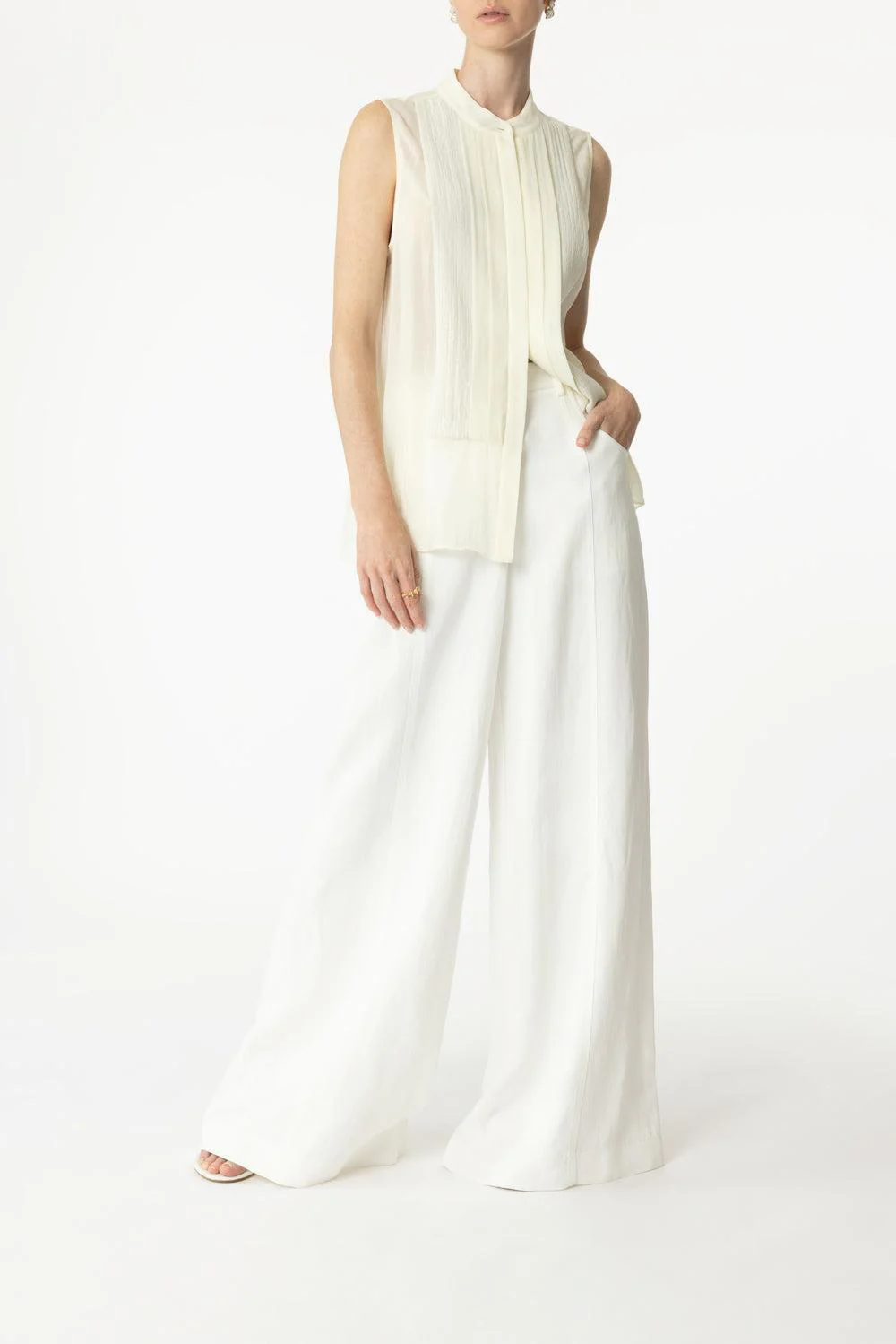 Dee's Coated Linen Trouser - Image 2