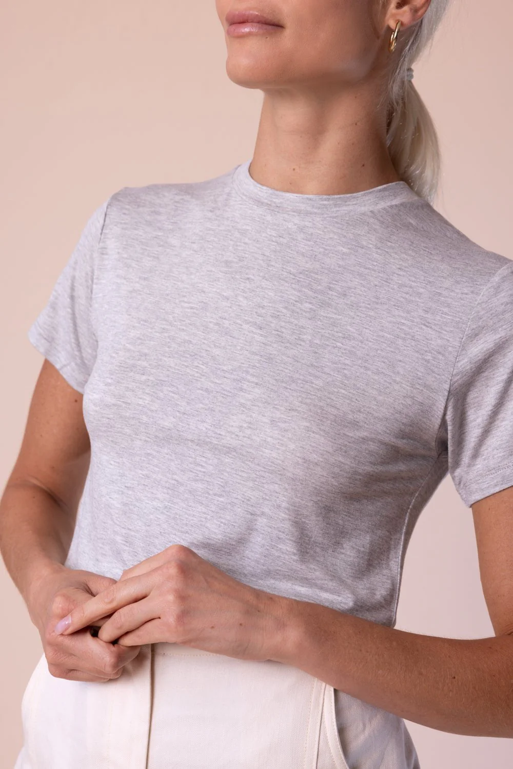 His Tee - Light Heather Grey - Image 2