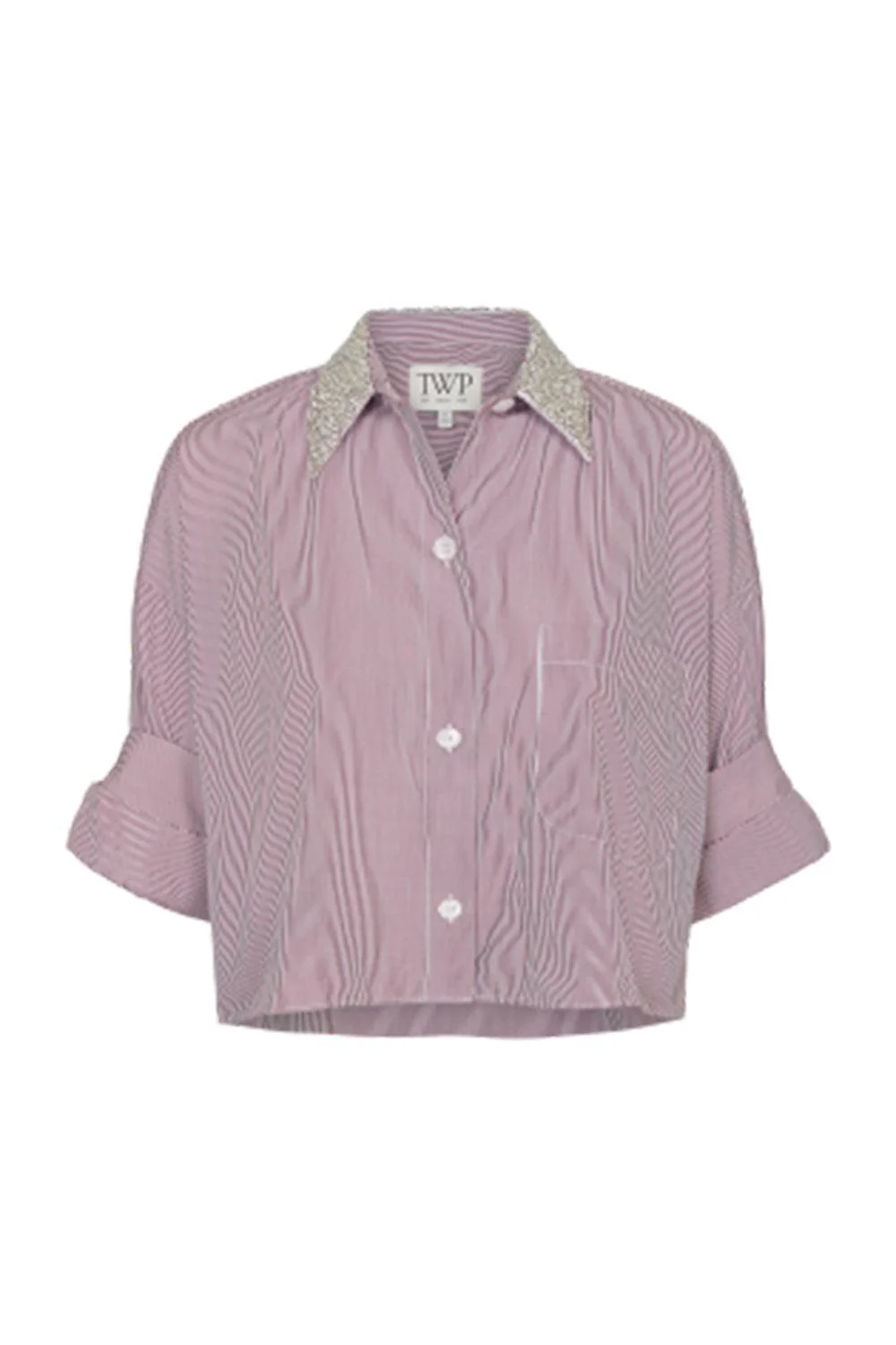 Next Ex Crystal Collar Shirt - White Wine