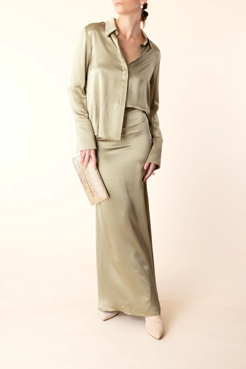 Object Of Affection Blouse - Sage - Image 2