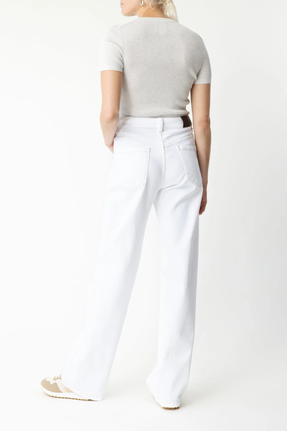 Tease Tee - White Heather Grey - Image 4