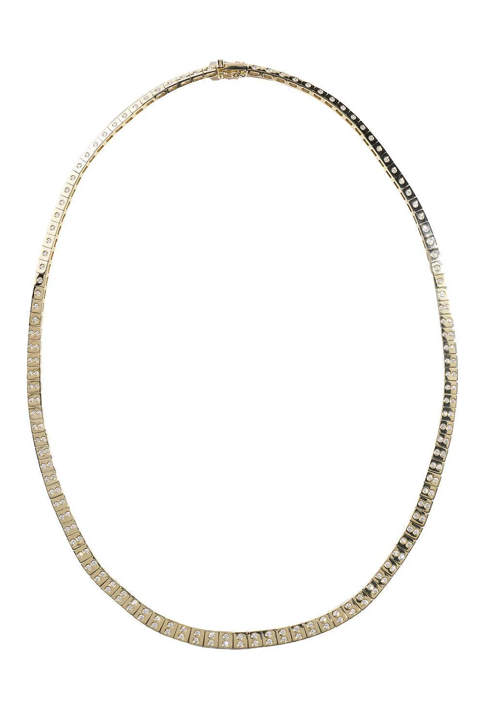 Diamond Leggo Double Tennis Necklace