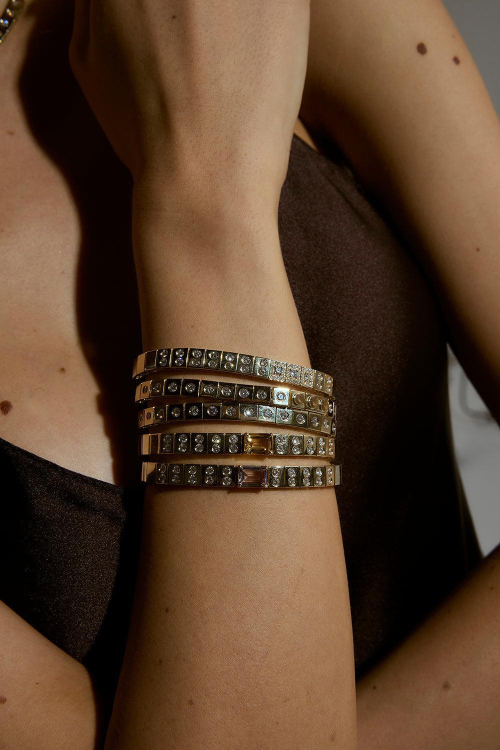 Diamond Leggo Id Tennis Bracelet - Image 2