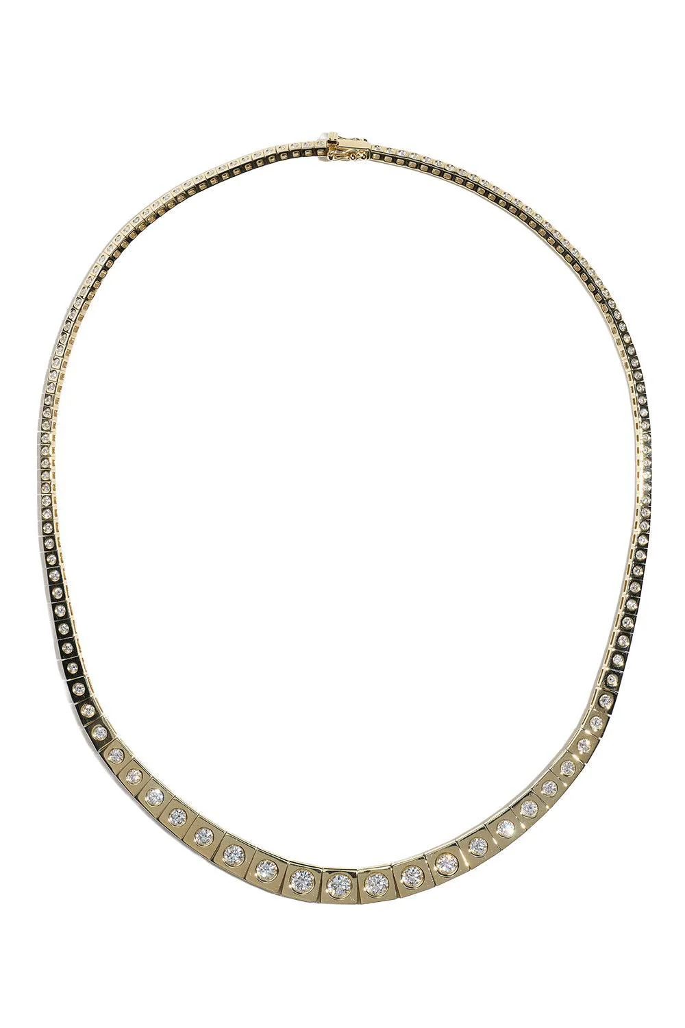 Diamond Leggo Riviere Tennis Necklace