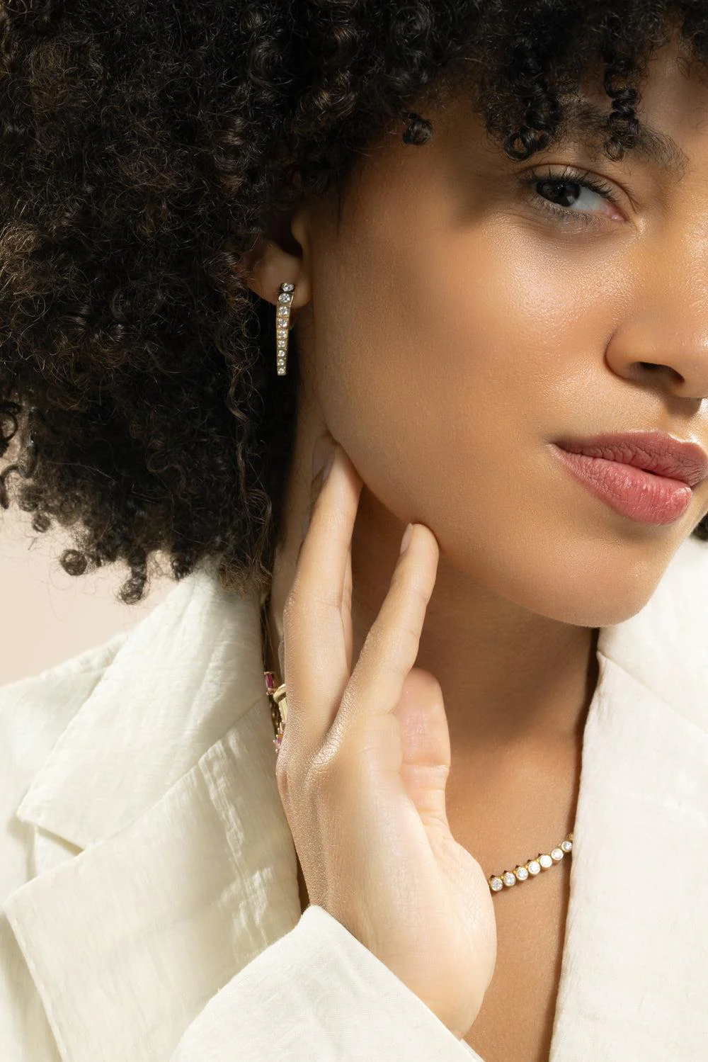 Diamond Leggo Small Earrings - Image 3