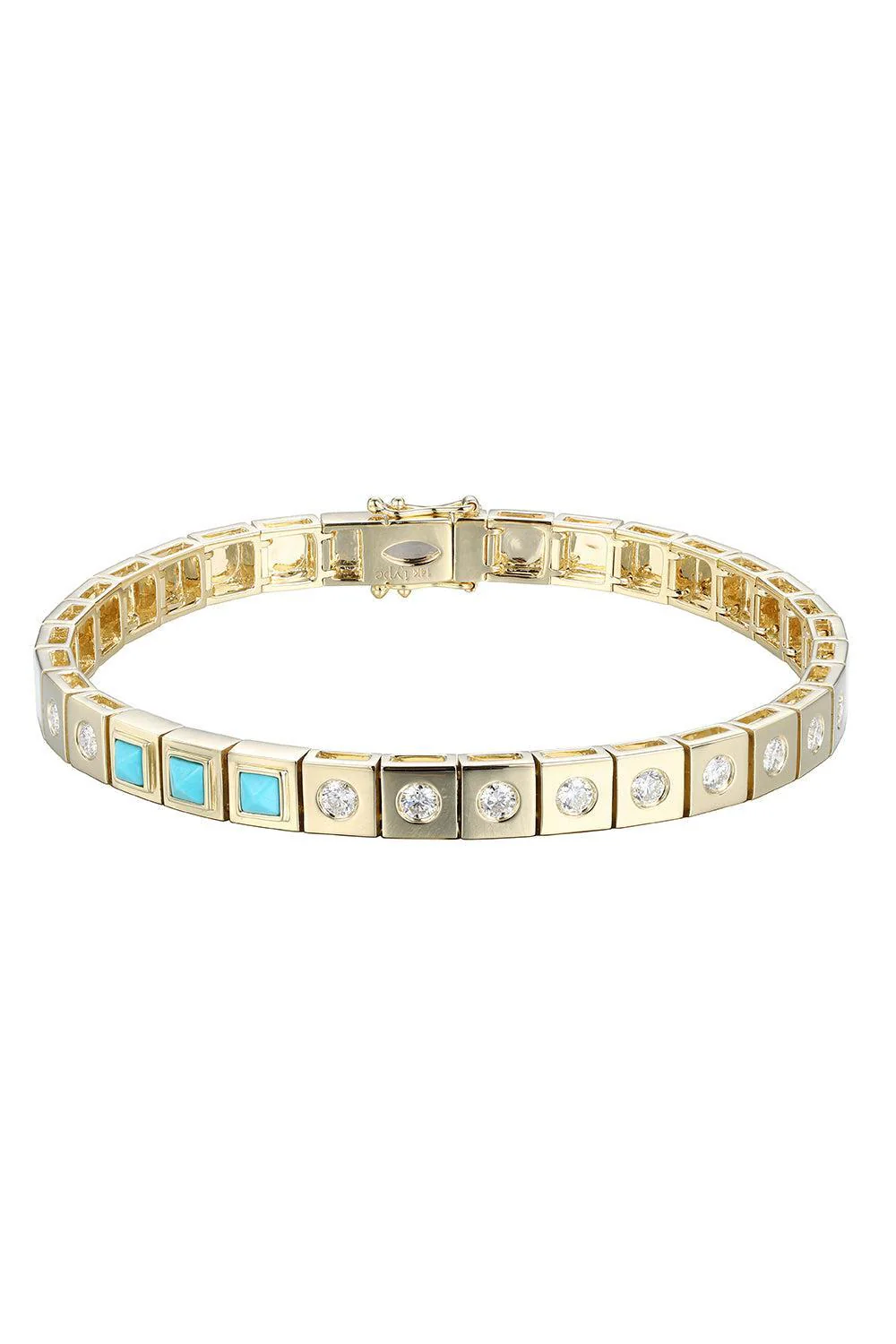 Diamond Turquoise Leggo ID Bracelet