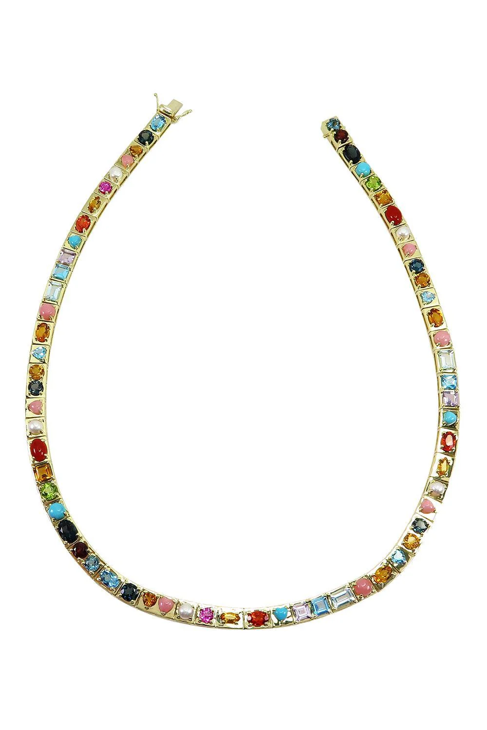 Multistone Leggo Necklace