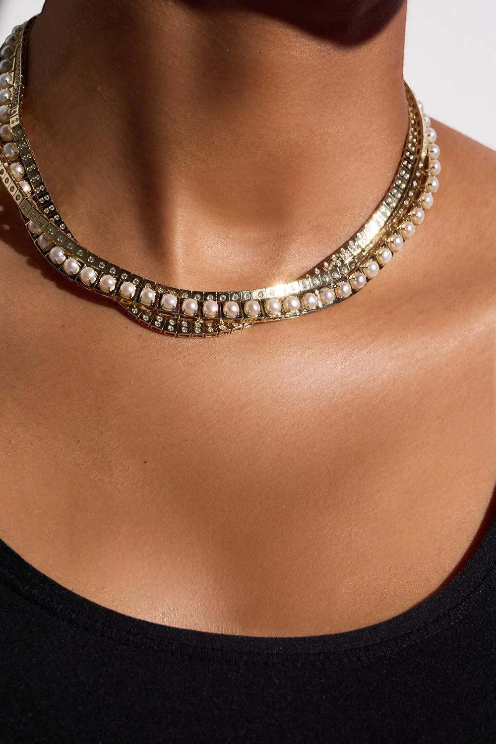 Pearl Leggo Tennis Necklace - Image 3