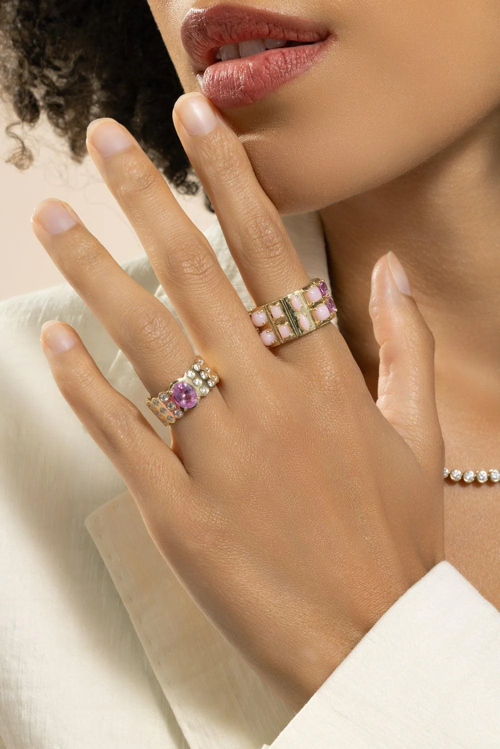 Pink Sapphire Leggo 2.0 Ring - Image 2