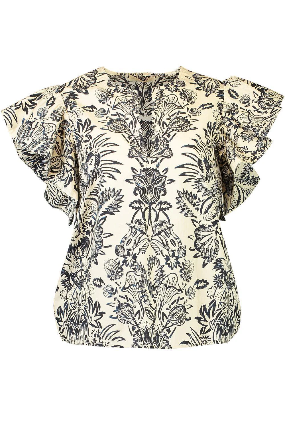 Severine Flutter Sleeve Top