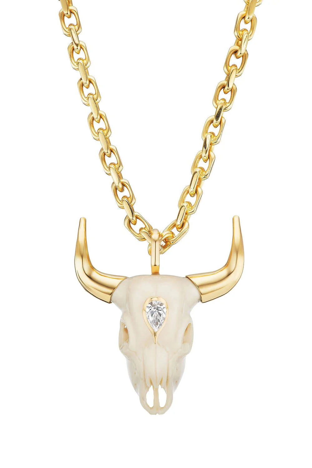 Bull Pendant Necklace