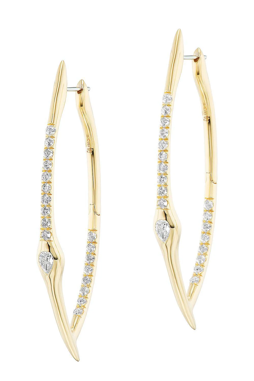 Diamond Axle Earrings