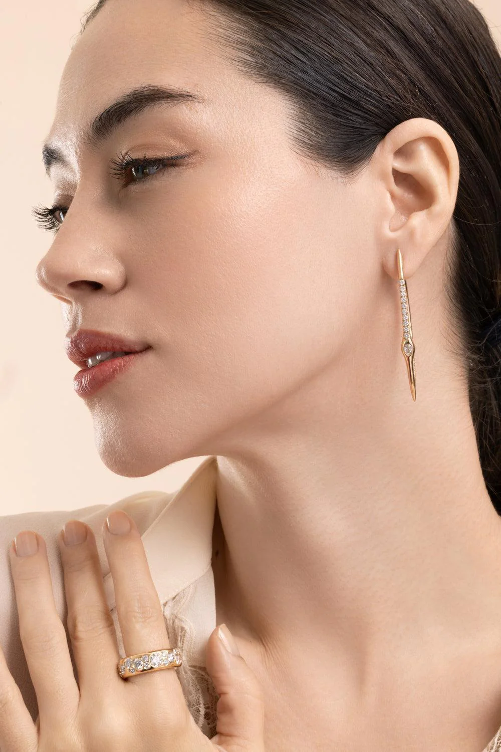 Diamond Axle Earrings - Image 3