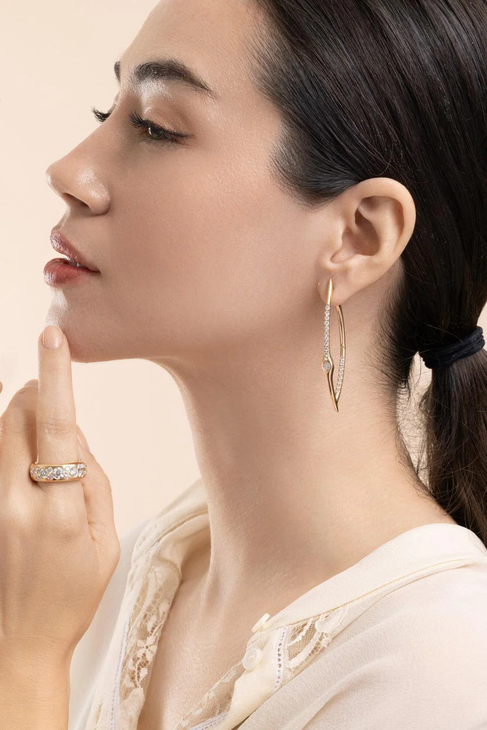 Diamond Axle Earrings - Image 4