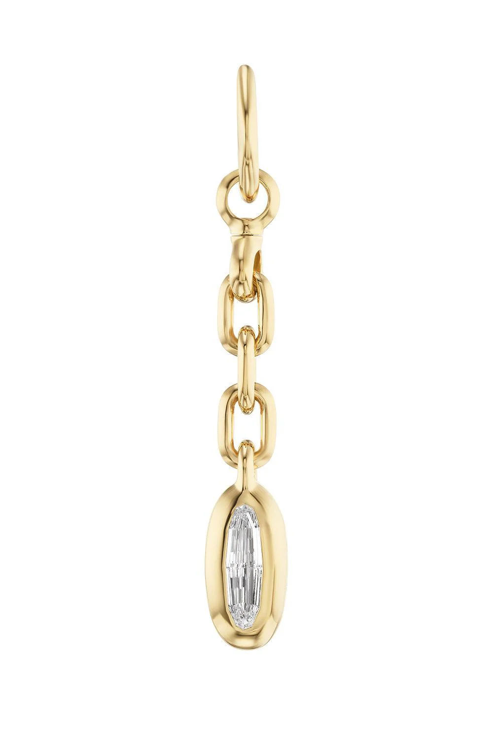 Diamond Carriage Drop Charm