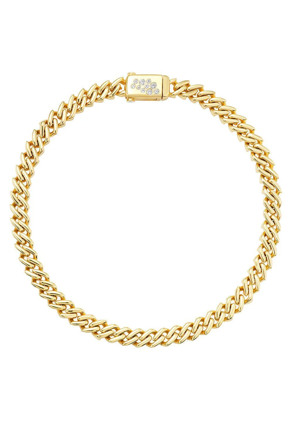 Diamond Curb Chain Necklace