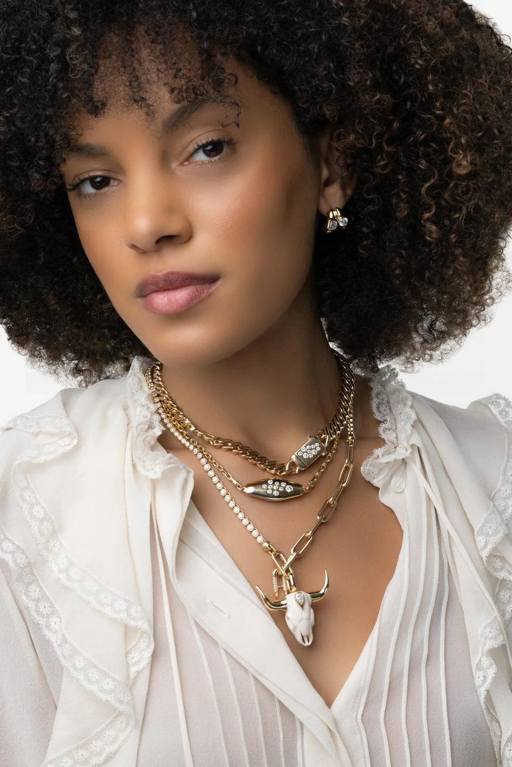 Diamond Curb Chain Necklace - Image 5