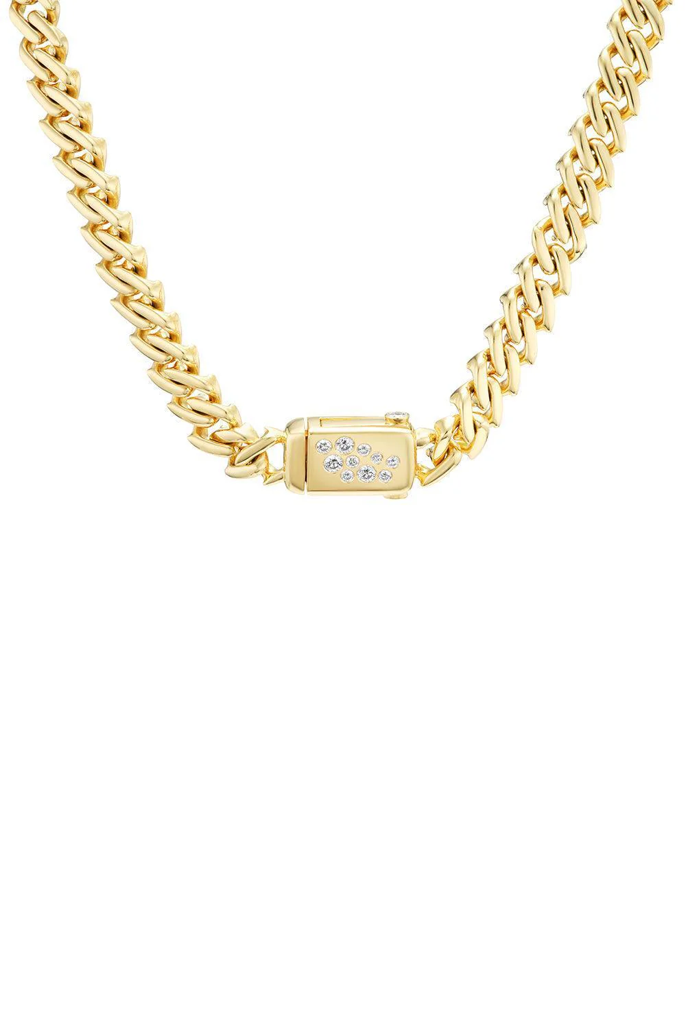 Diamond Curb Chain Necklace - Image 7