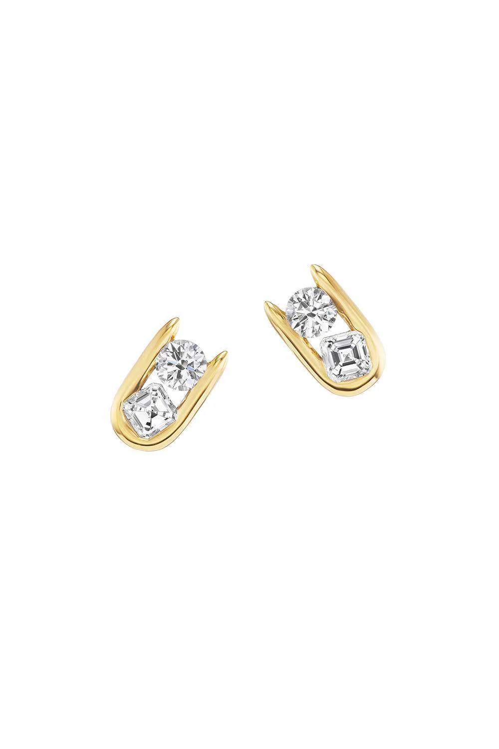 Diamond Impact Stud Earrings