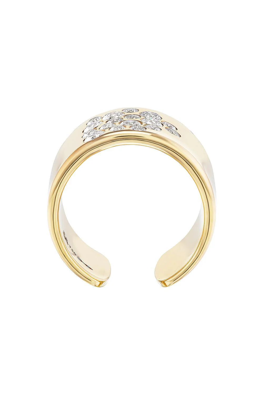 Diamond Mega Stoned Cuff Ring - Image 5