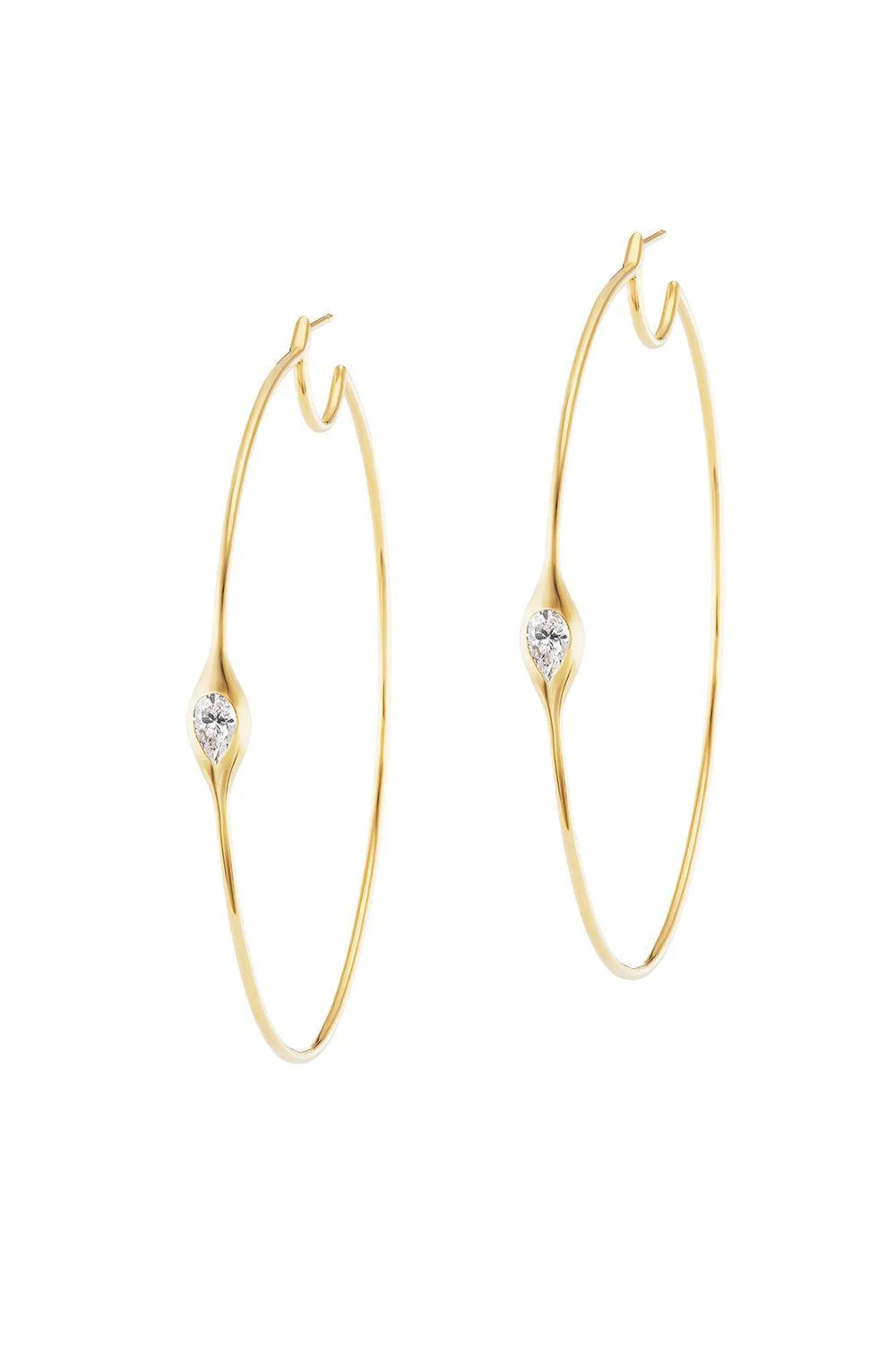 Diamond Morphe Hoop Earrings