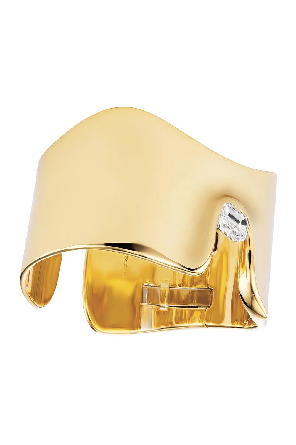 Diamond Shield Cuff Bracelet - Image 5
