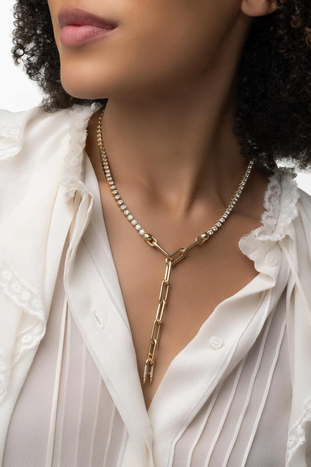 Diamond Tennis Necklace - Image 3