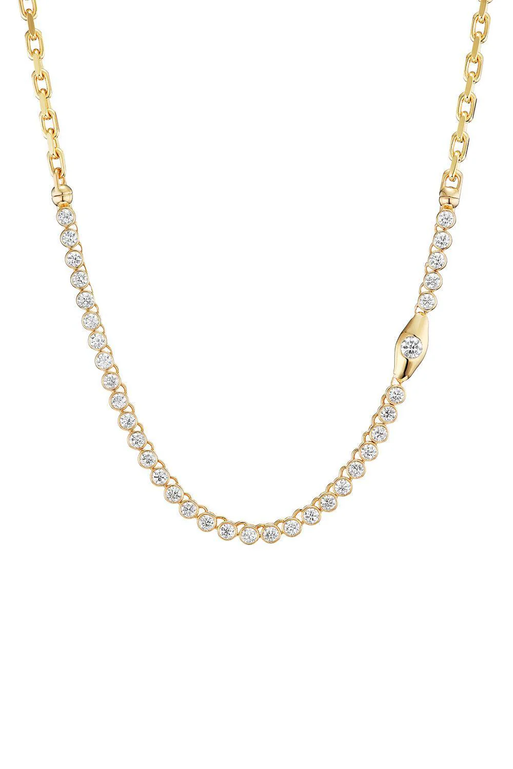 Diamond Vessel Tennis Necklace - Image 5