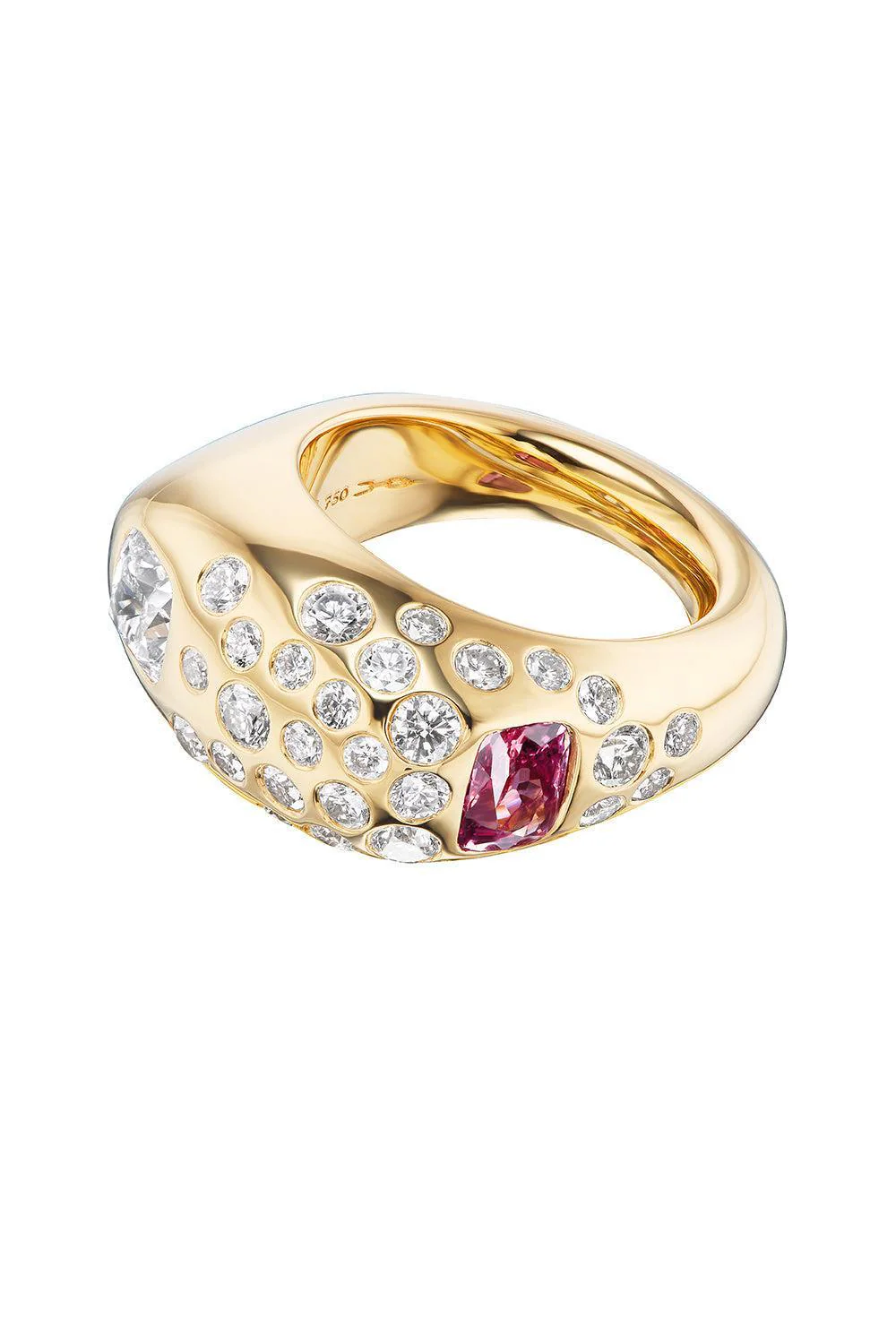 Padparadscha Union Ring