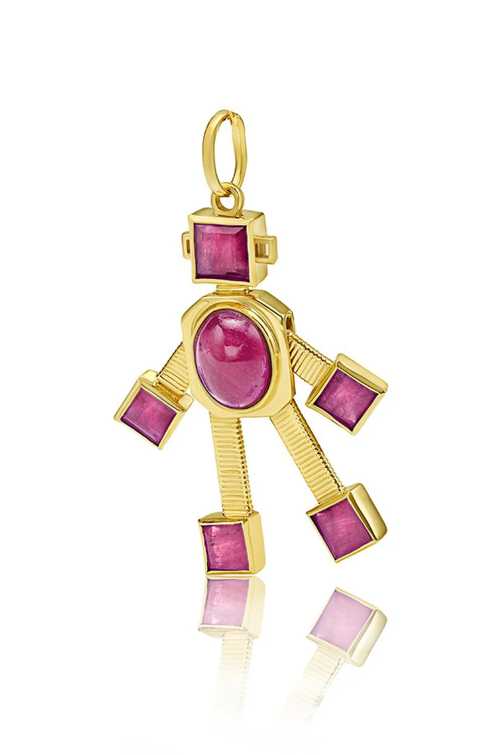Large Ruby Reggy Van Robot Pendant