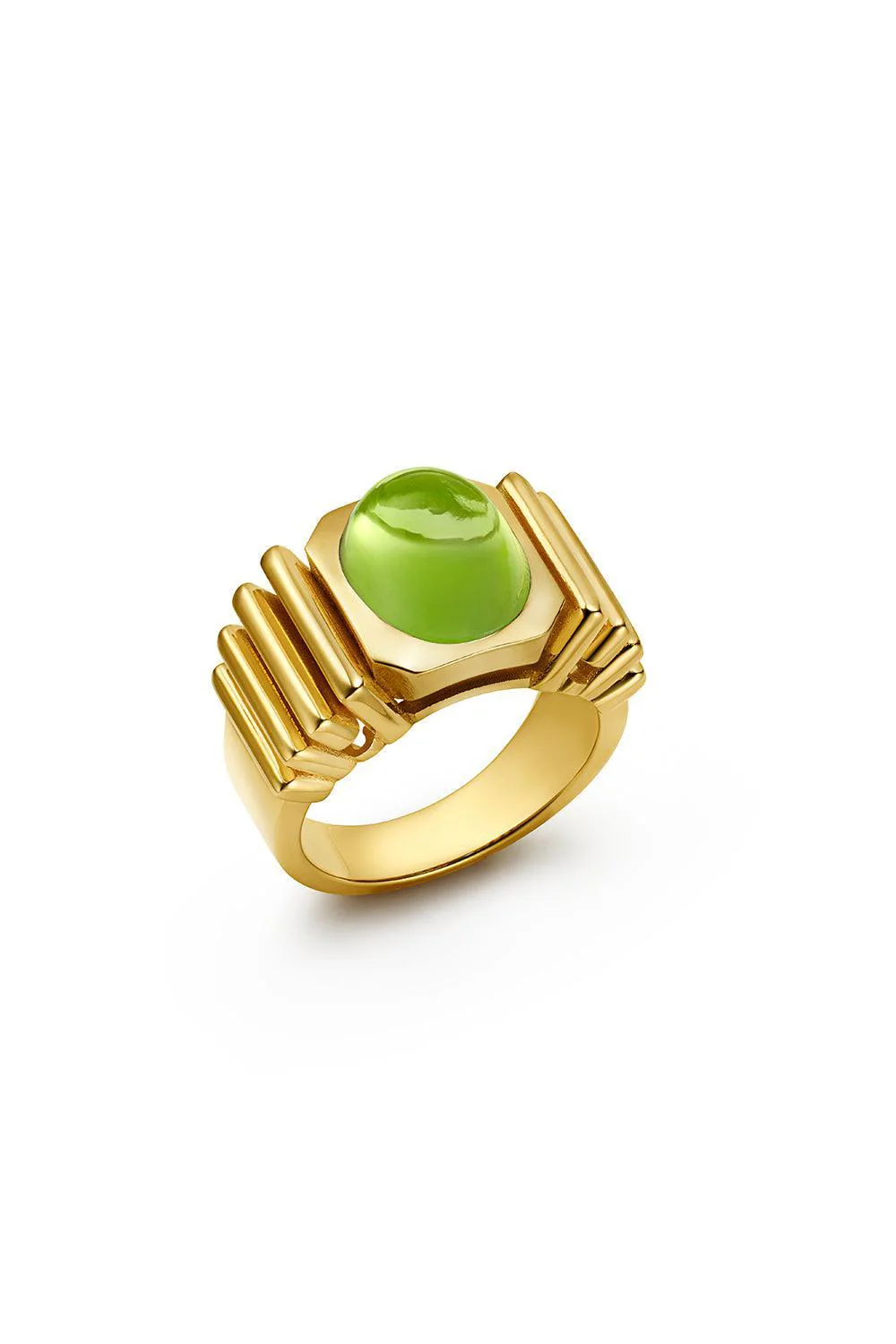 Peridot Can Dynasty Signet Ring