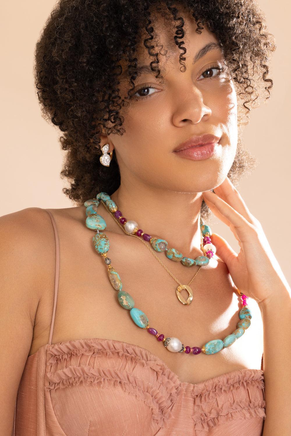 Curb Link Pendant Necklace - Image 2