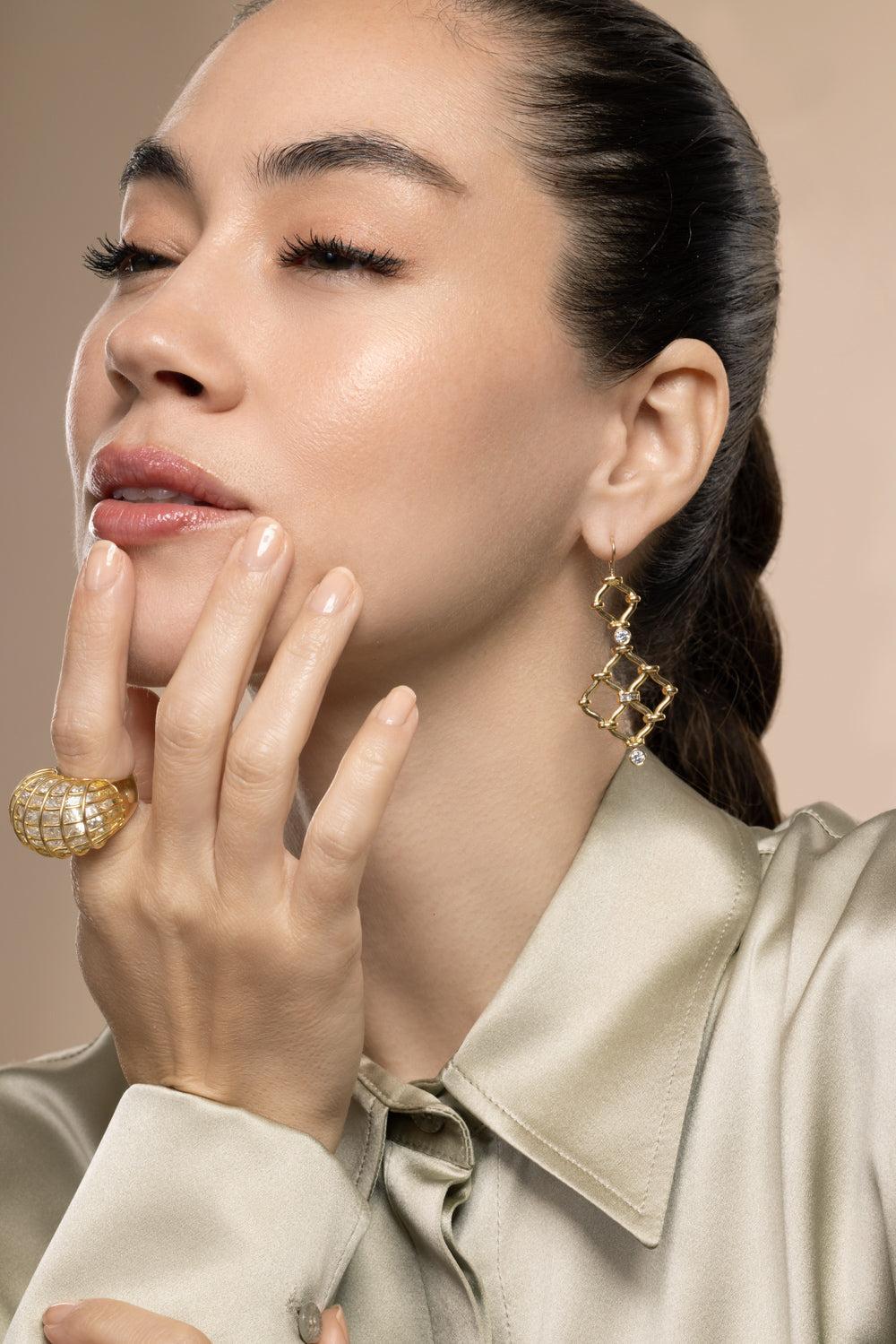 Diamond Kensington Earrings - Image 3